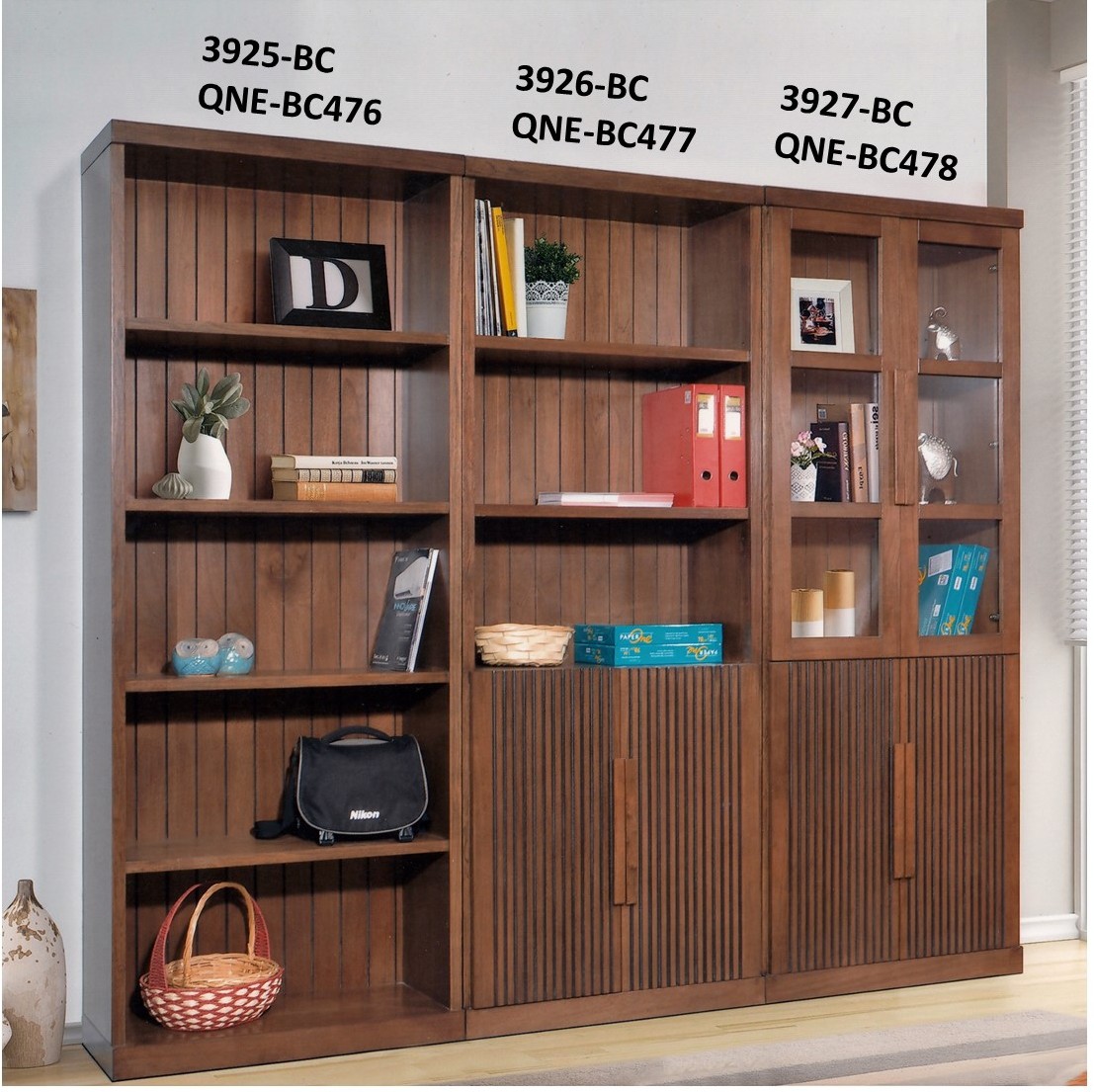 3927- 4DR BOOK CABINET 