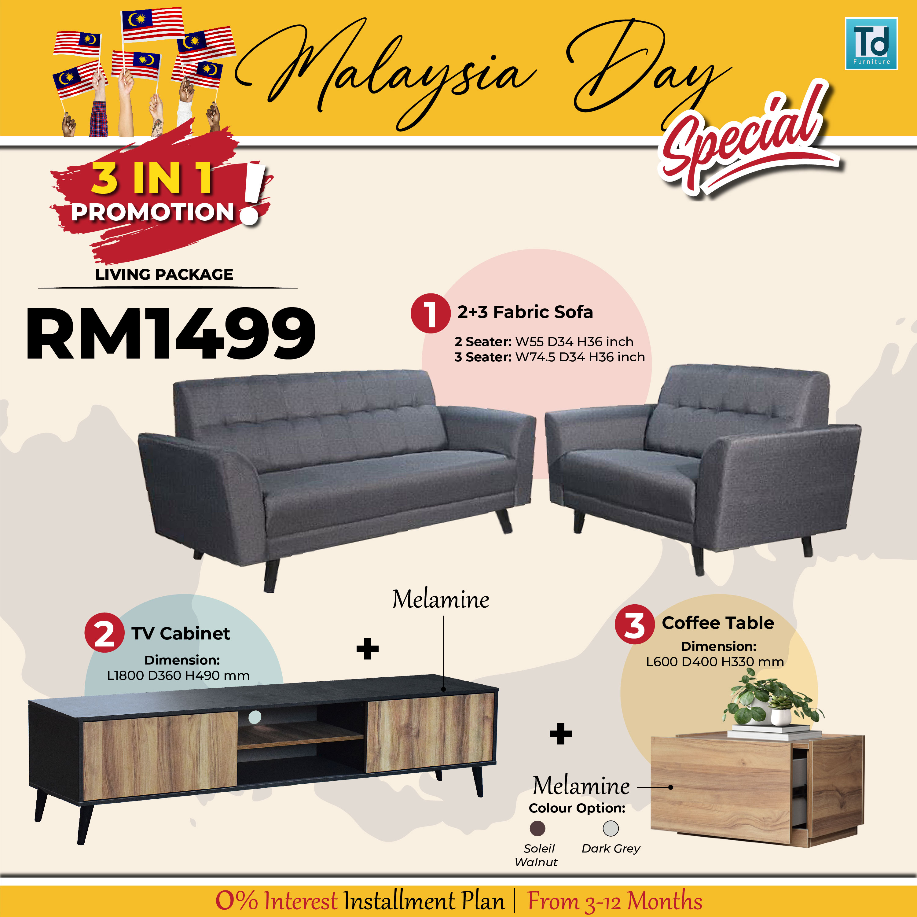 MALAYSIA DAY SPECIAL 3 IN 1 PROMOTION
