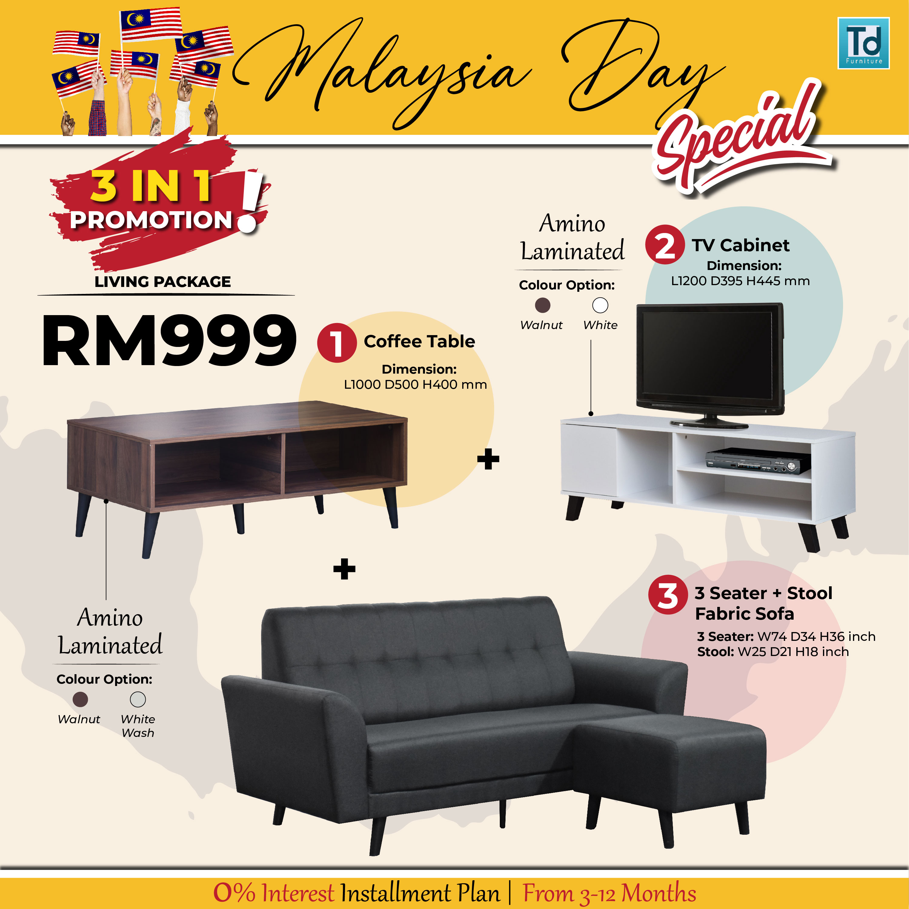 MALAYSIA DAY SPECIAL 3 IN 1 PROMOTION